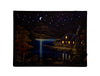 Cottage at Lake On Canavas - Illuminated Painting