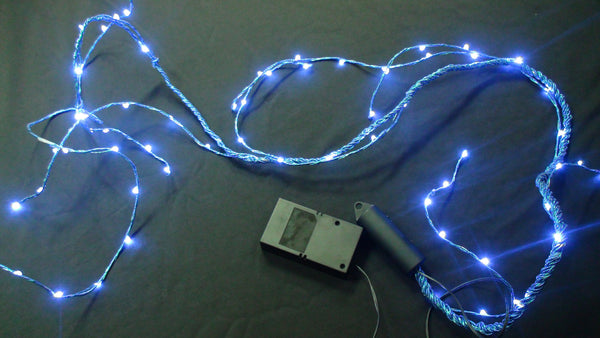 ANGEL TEAR DROP -72 LED 9 SPLITS(8 LED/SPLIT) BL 6FT INDOOR BATTERY W/B.IN TIMER