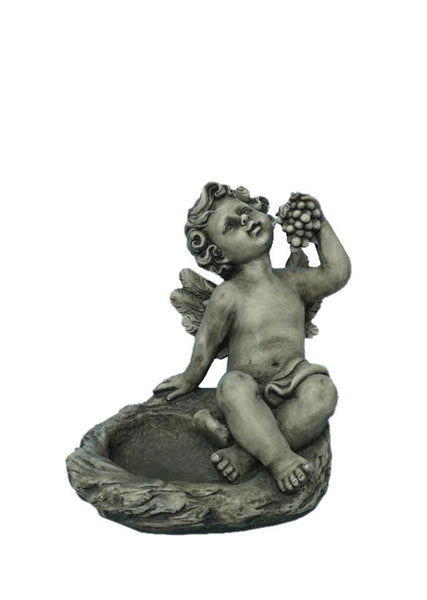 Angel on Pool Bird Feeder Statue