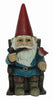 Gnome In Rocking Chair with Pipe and Bird