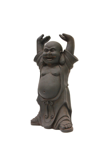 Laughing Buddha Statue with Hands Up