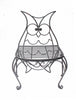Metal Chair Owl Design