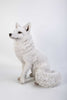 Snow Fox  Sitting Statue