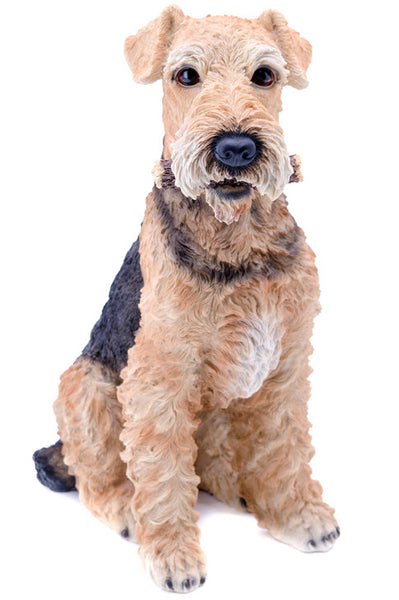 Airedale Terrier Dog Garden Statue Sitting