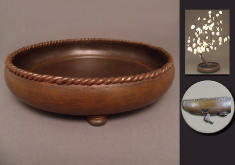Bonsai Tree Pot Base with Hole For Electric Cord
