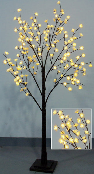 FLORAL LIGHTS-TREE W/WT CHERRY BLOSSOM AC-160L WARM LED