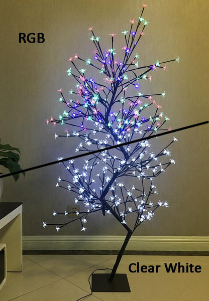 Dual LED Light Cherry Blossom Tree -  Clear White and RGB LED