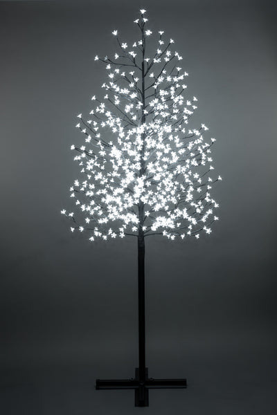 Outdoor Cherry Blossom Tree with 576 White LED Lights