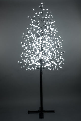 Outdoor Cherry Blossom Tree with 576 White LED Lights