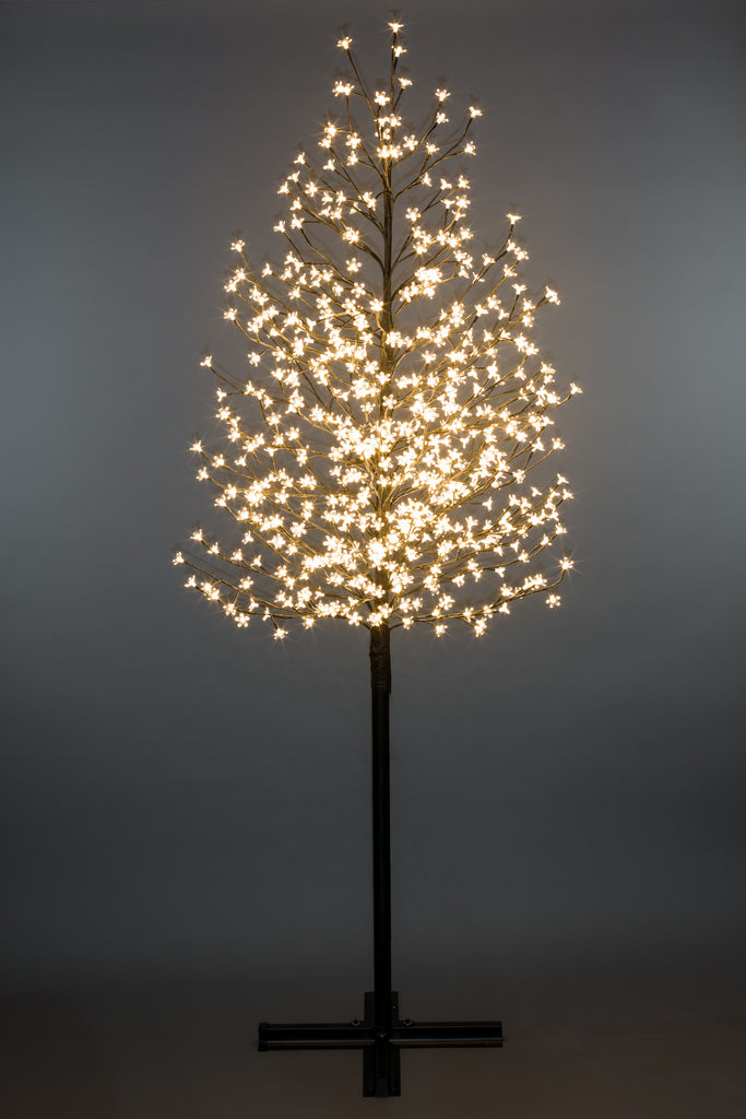 Outdoor Cerry Blossom Tree with 576 Warm White LED Lights