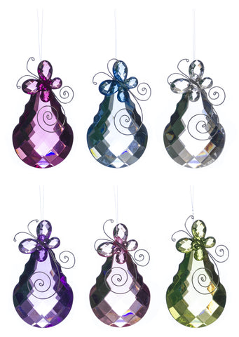 Teardrop Butterfly Acrylic Suncatchers