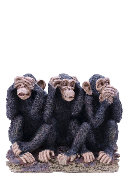Three Monkeys See, Speak, Hear No Evil Statue