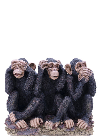 Three Monkeys See, Speak, Hear No Evil Statue