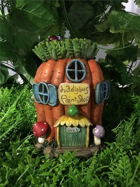 Fairy Garden-Carrot House - Battery Operated