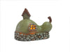 Set of 2PCS Fairy Garden-Pear House with Stone with LED, Battery Operated