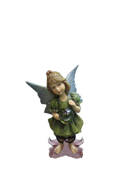 Miniature Fairy Girl Standing on a Flower