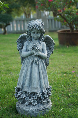 Angel Holding Flowers