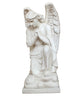 Angel Praying On One Knee with Wings Down