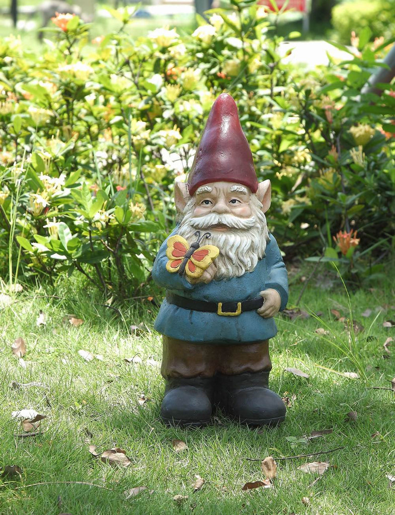 Gnome Holds Butterfly