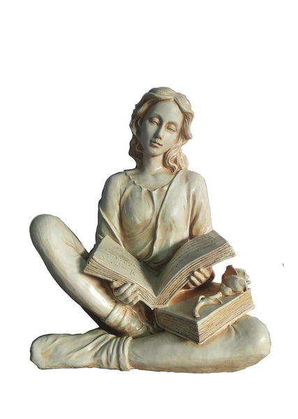 Reading Lady Garden Statue