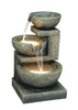 Cascading Bowl Fountain with LED Lights