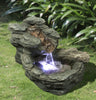 Fountain-Stone/Branch Waterfall with LED