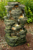 FOUNTAIN ROCK MULTI LEVEL WITH LED WARM WHITE