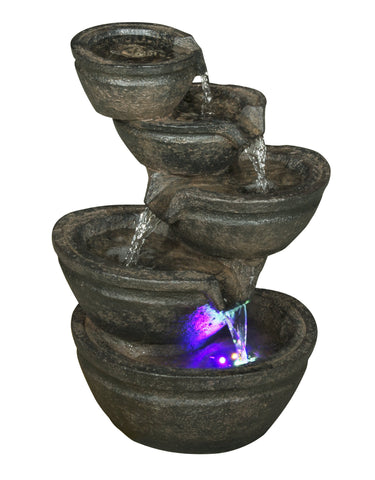Fountain-Multi Level Bowls with Rgb LED