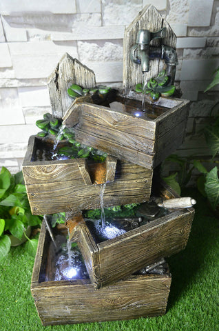 Fountain-Multi Level Pouring Crates with LED