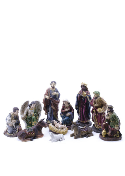 Nativity Set with Three Wise Men 11 Pieces 12"