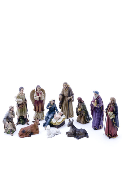 Small Nativity Set with 11 Pieces 5"