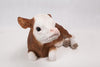 Cow Laying Down-Brown/White