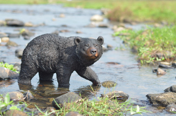 Walking Black Bear Statue