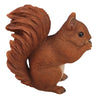 Red Squirrel Eating  Statue