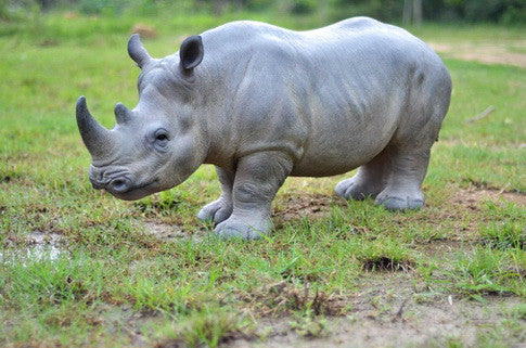 Rhino Standing Statue - Extra Large
