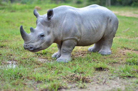 Rhino Standing Statue - Extra Large