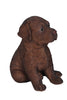 Chocolate Brown Labrador Puppy Statue