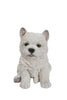 White Terrier Puppy Statue