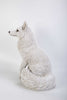 Snow Fox  Sitting Statue