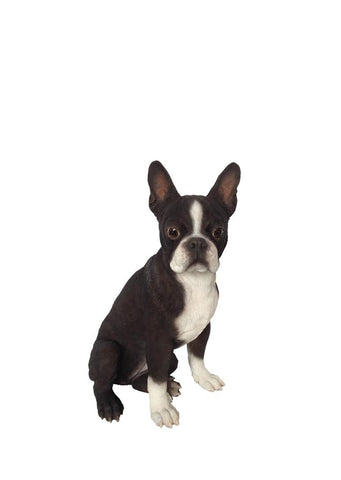 Boston Terrier Dog Garden Statue