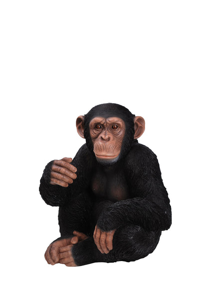 Monkey Garden Statue Sitting