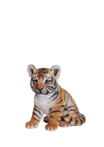 Tiger Baby Garden Statue Sitting