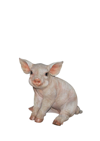 Pig Garden Statue Sitting - Small