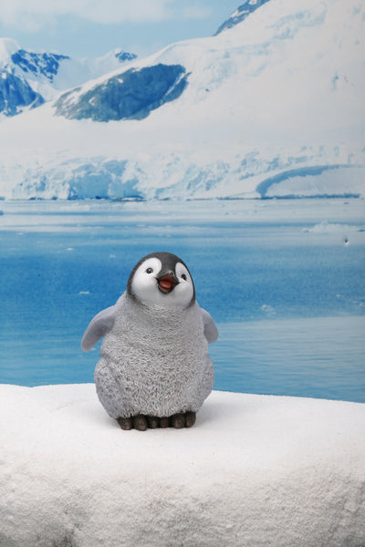 Laughing Baby Penguin Statue