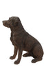 Sitting  Brown Labrador Retriever Dog Statue
