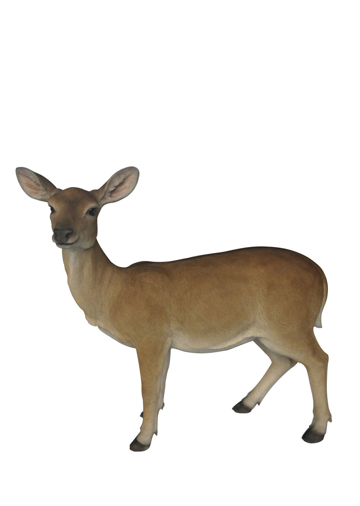 Doe Deer Garden Statue - Large