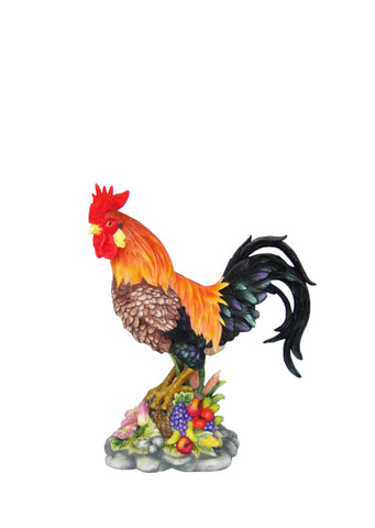 Rooster Garden Statue on Horn of Plenty