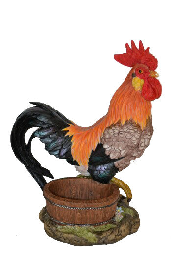 Rooster with Bucket